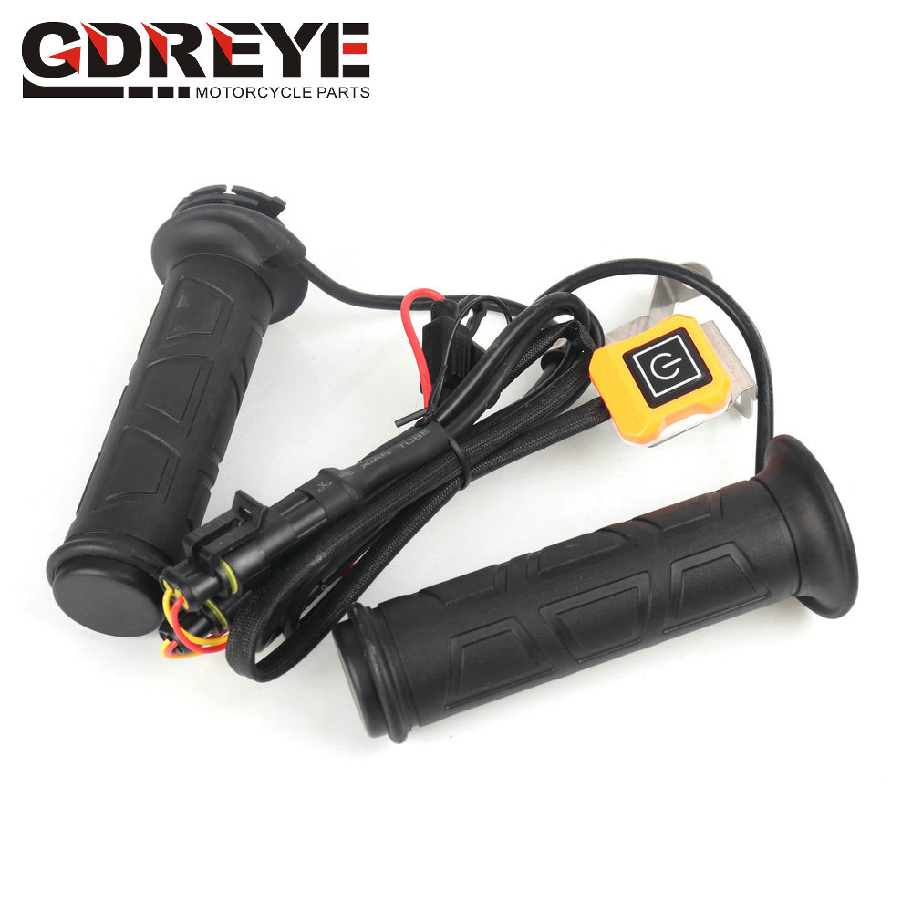 1 زوج دراجة نارية ساخنة اليد G - مراجعة Handlebar Grip Heated وسعره